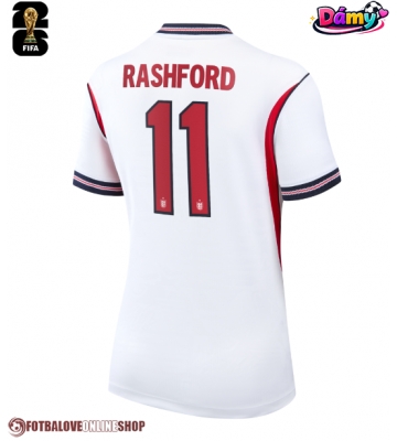Anglie Marcus Rashford #11 Domácí Dres pro Dámy MS 2026 Krátkým Rukávem